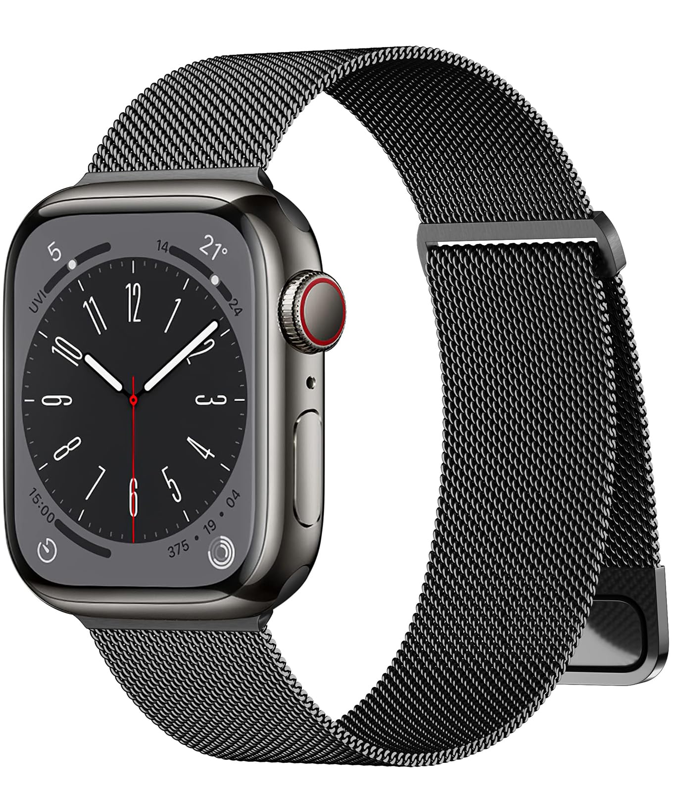 Witzon Stainless Steel Bands for Apple Watch Band 38m 40mm 41mm 42mm 44mm 45mm 49mm for Women Men, Magnetic Milanese Mesh Metal Bands for Apple Watch SE Ultra Ultra 2 iWatch Series 9 8 7 6 5 4 3 2 1