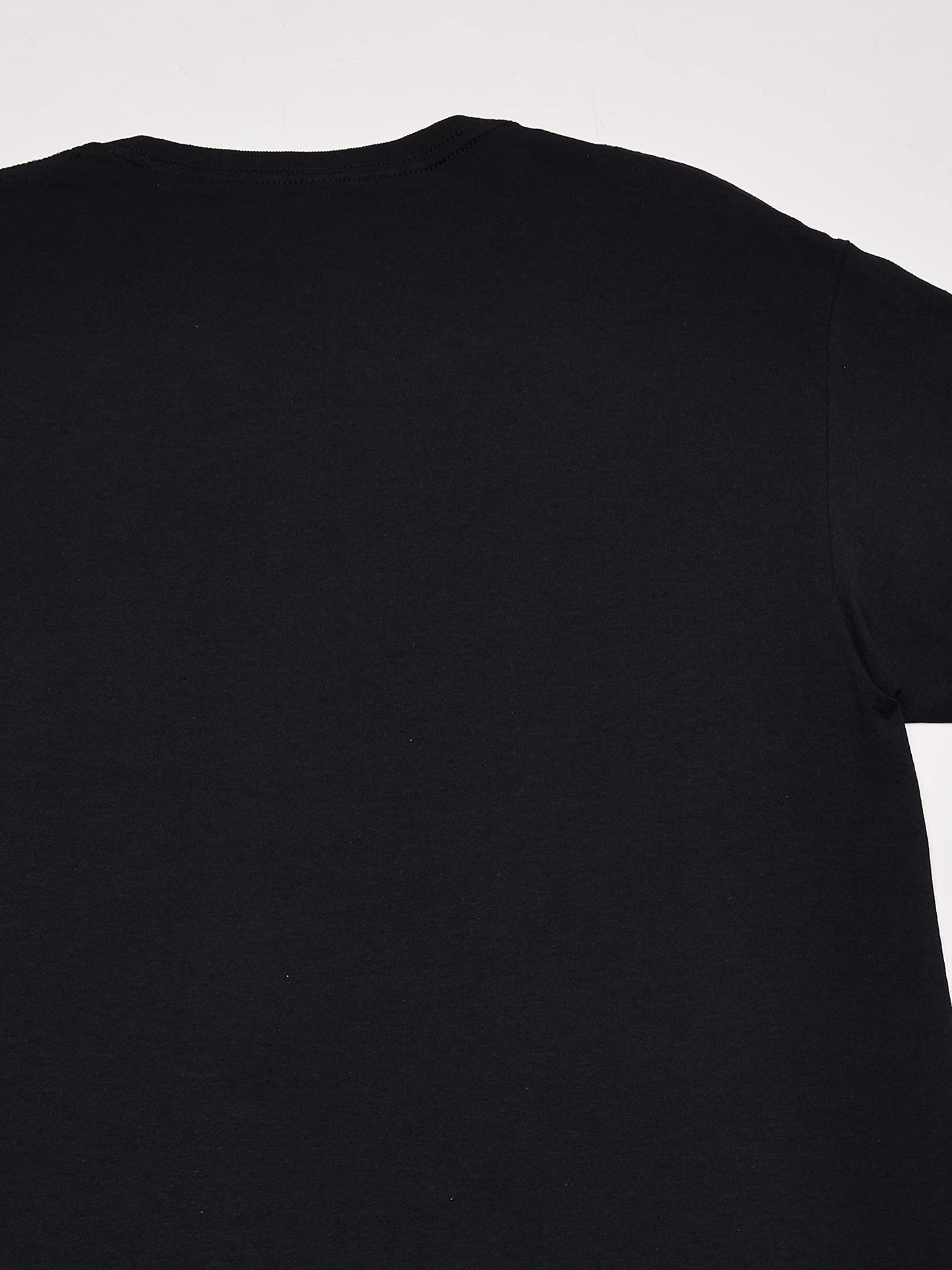 Plain black t-shirt back