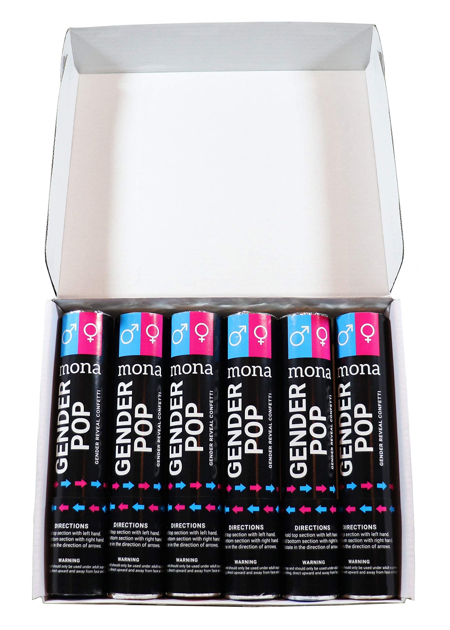 Gender pop 3xpink and 3x blue