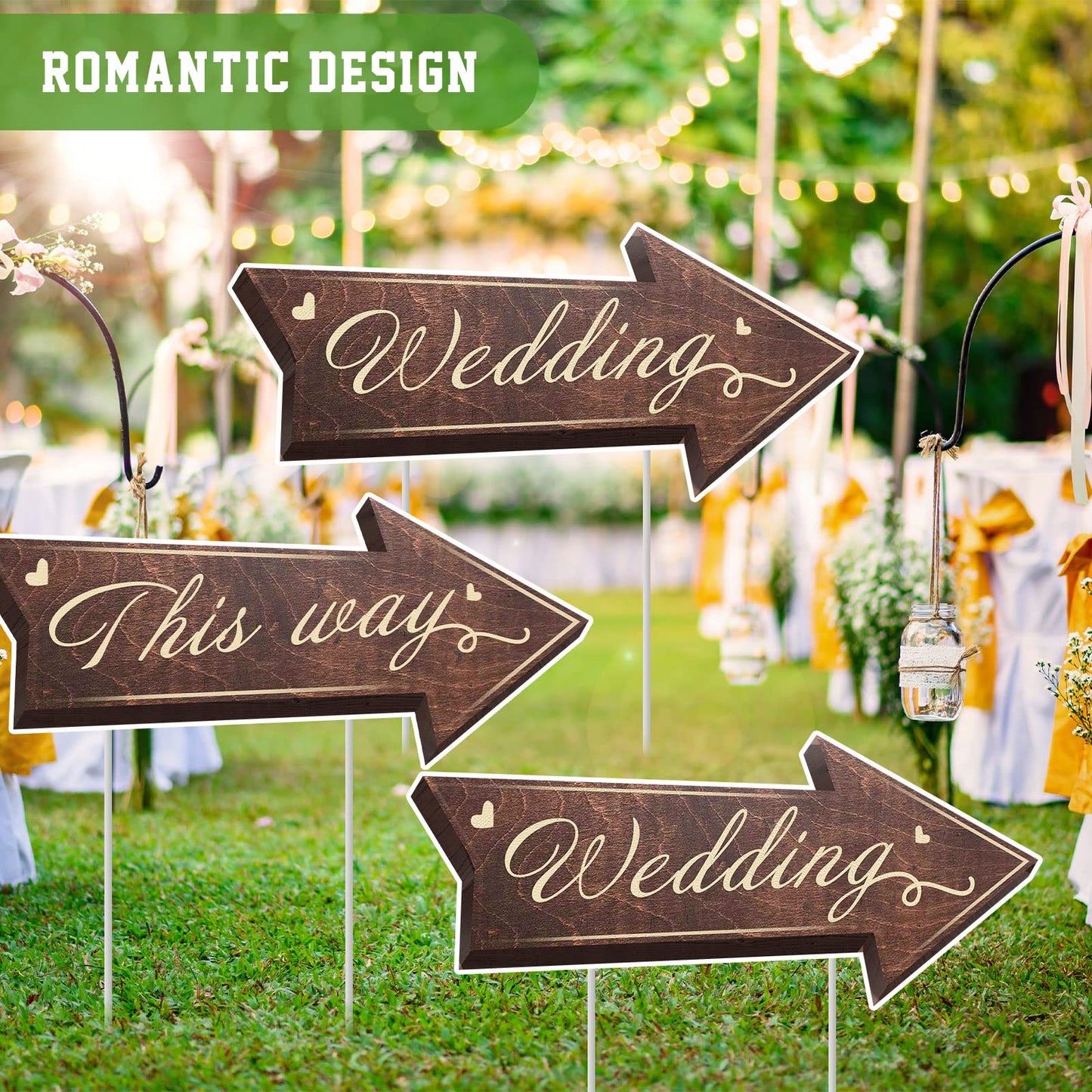 Rustic Romantic design wedding arrows