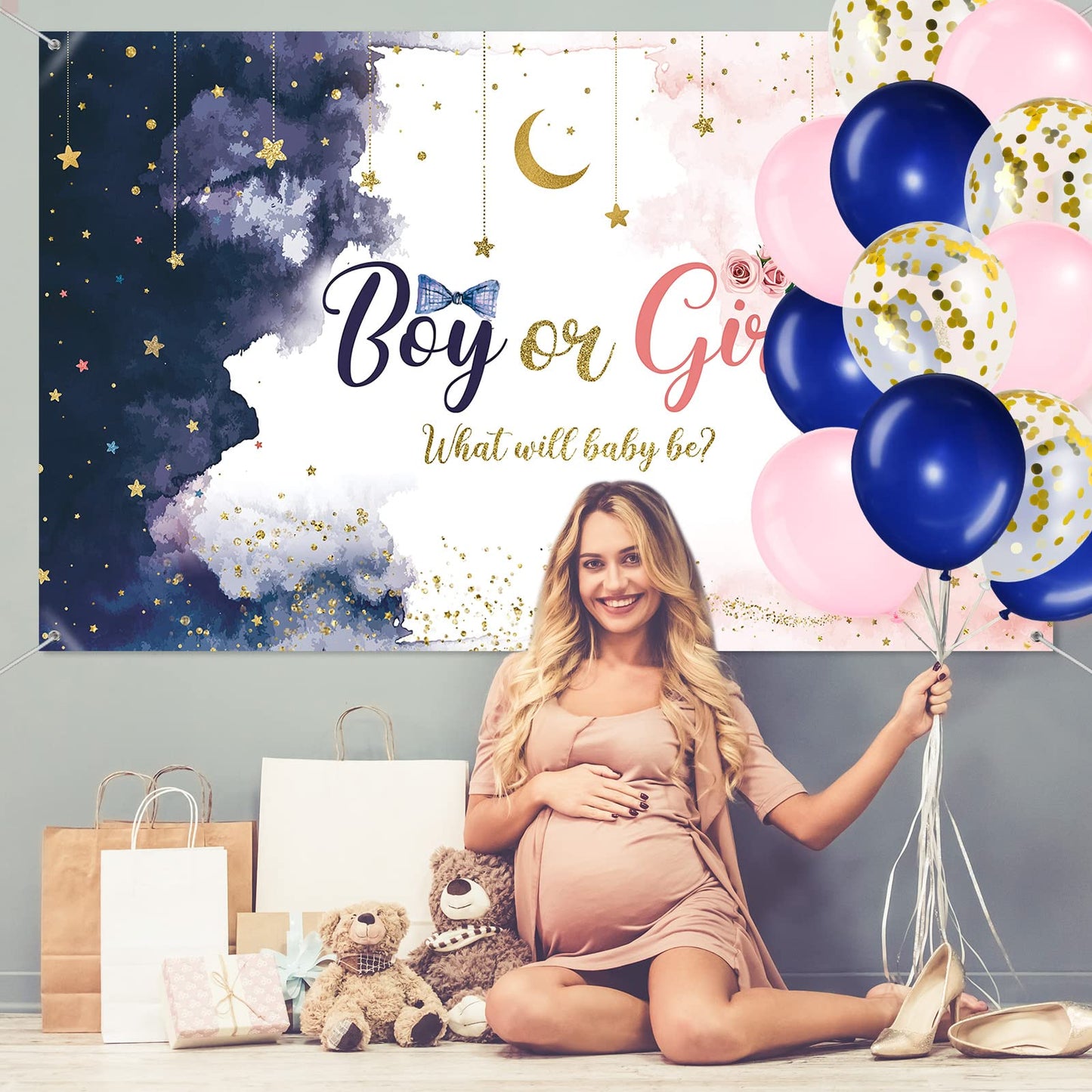 What will baby be gender reveal party decor