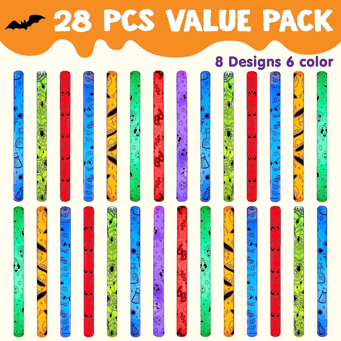24 pce value pack 8 designs 6 colours
