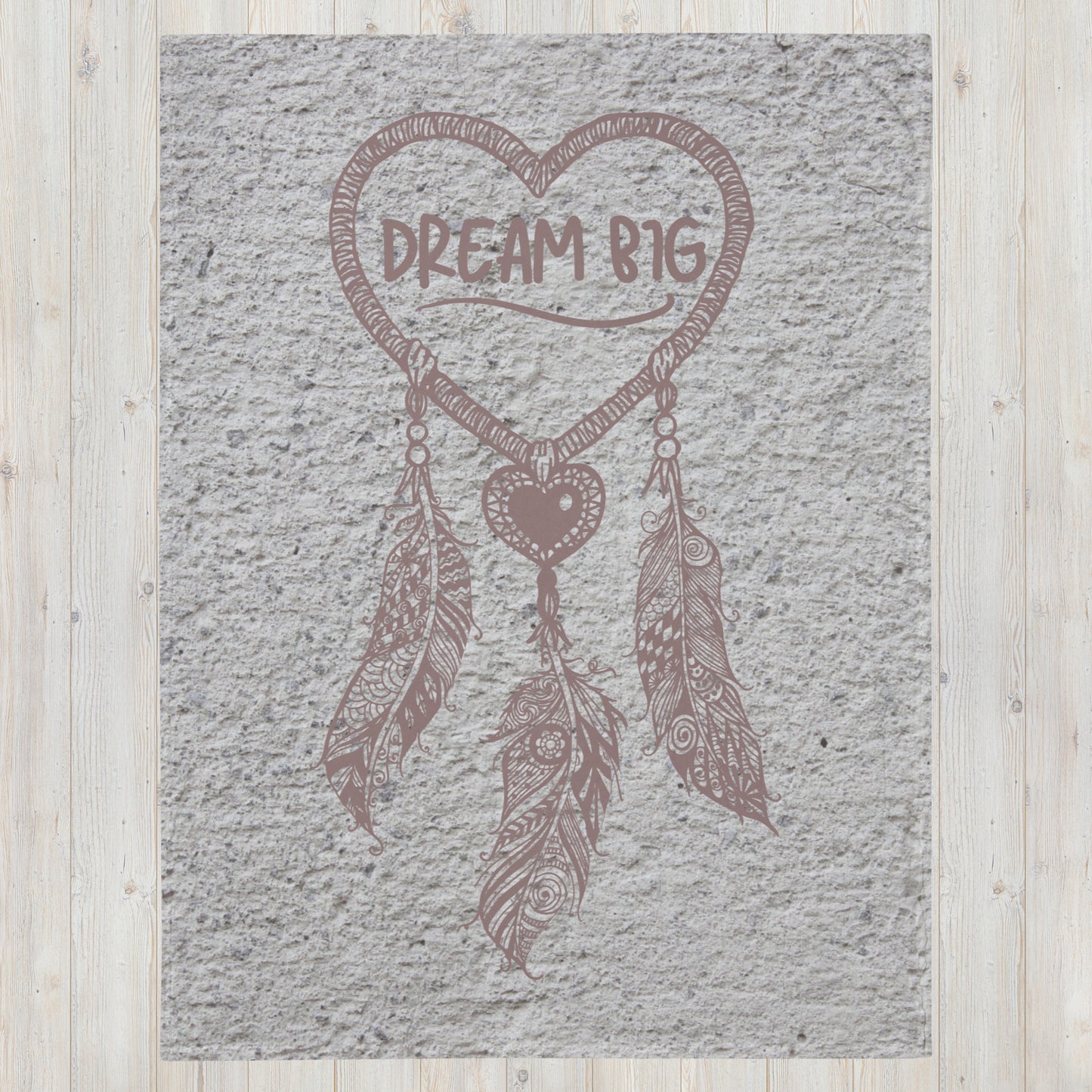 Throw Blanket - Dream Big Textured 60x80 Inch