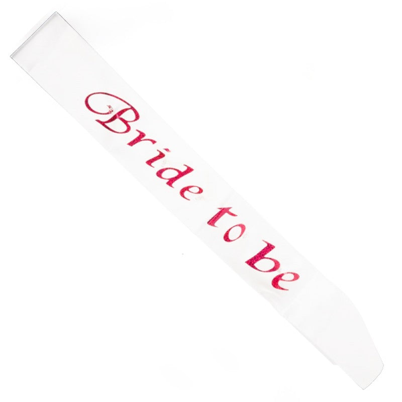 White Bride To Be Flashing Sash Occasions > Wedding Accessories
