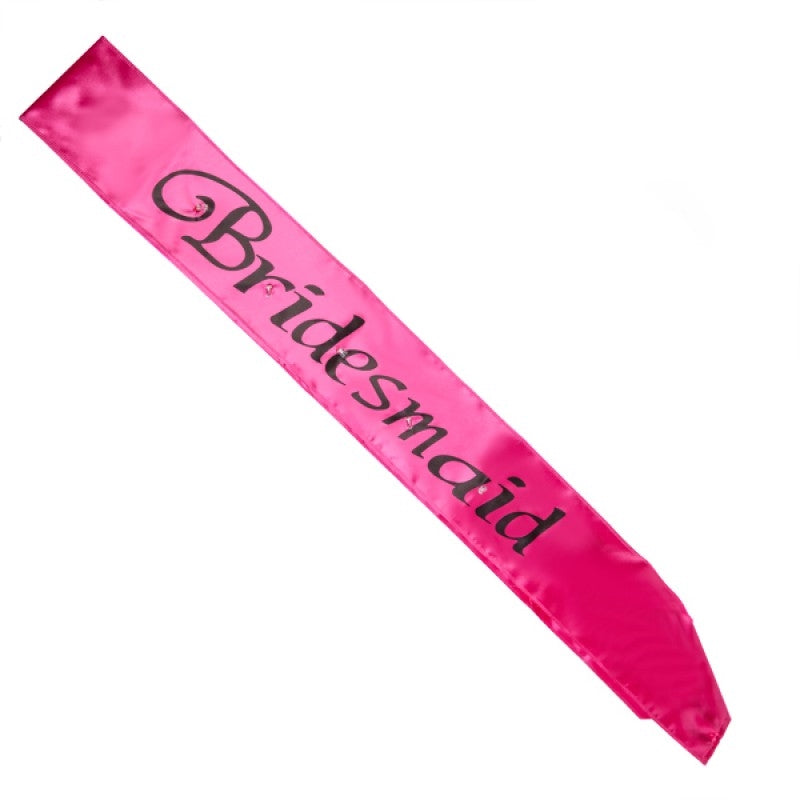 Hot Pink Bridesmaid Flashing Sash Occasions > Wedding Accessories