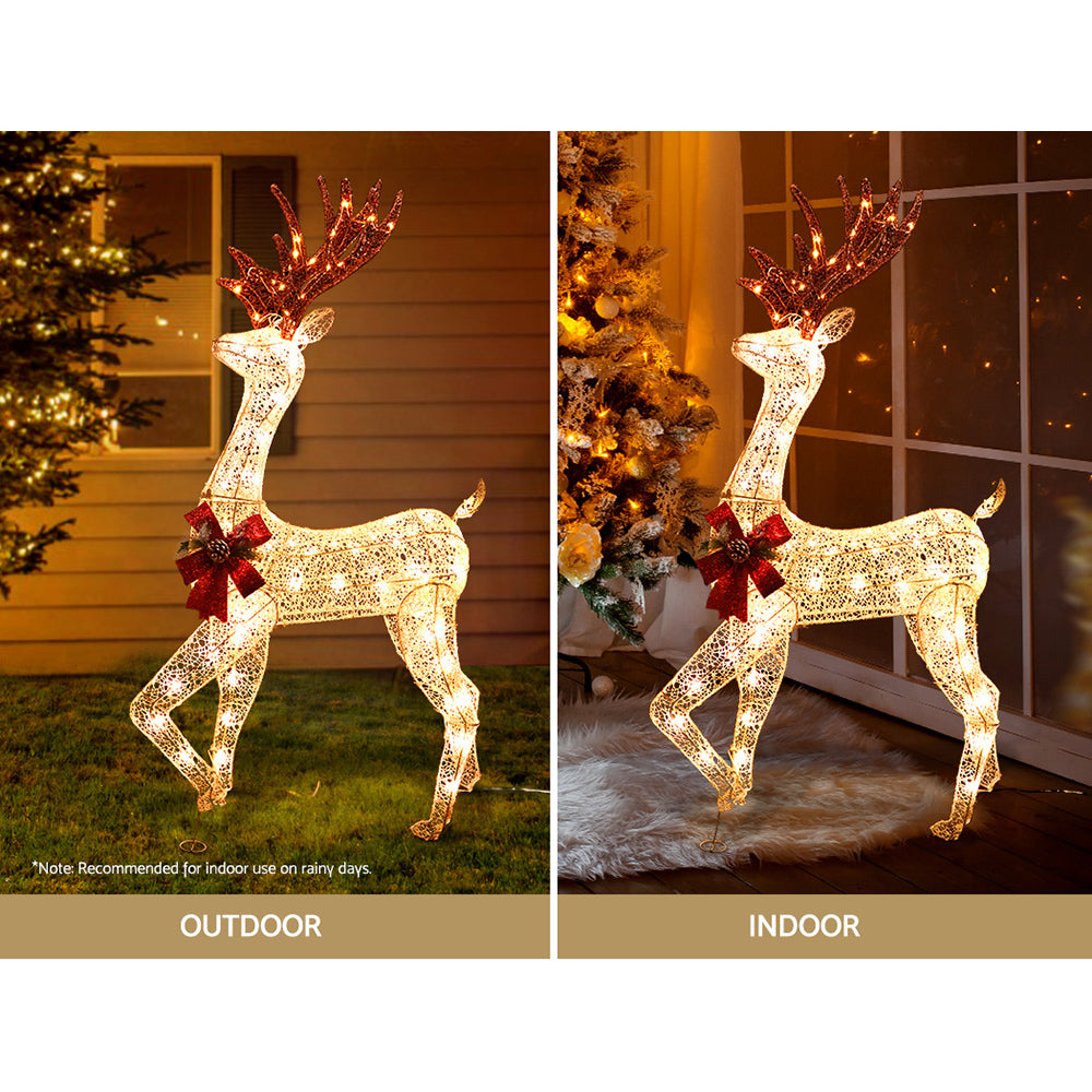 Jingle Jollys Christmas Lights Motif LED Rope Reindeer Waterproof Outdoor Occasions > Christmas