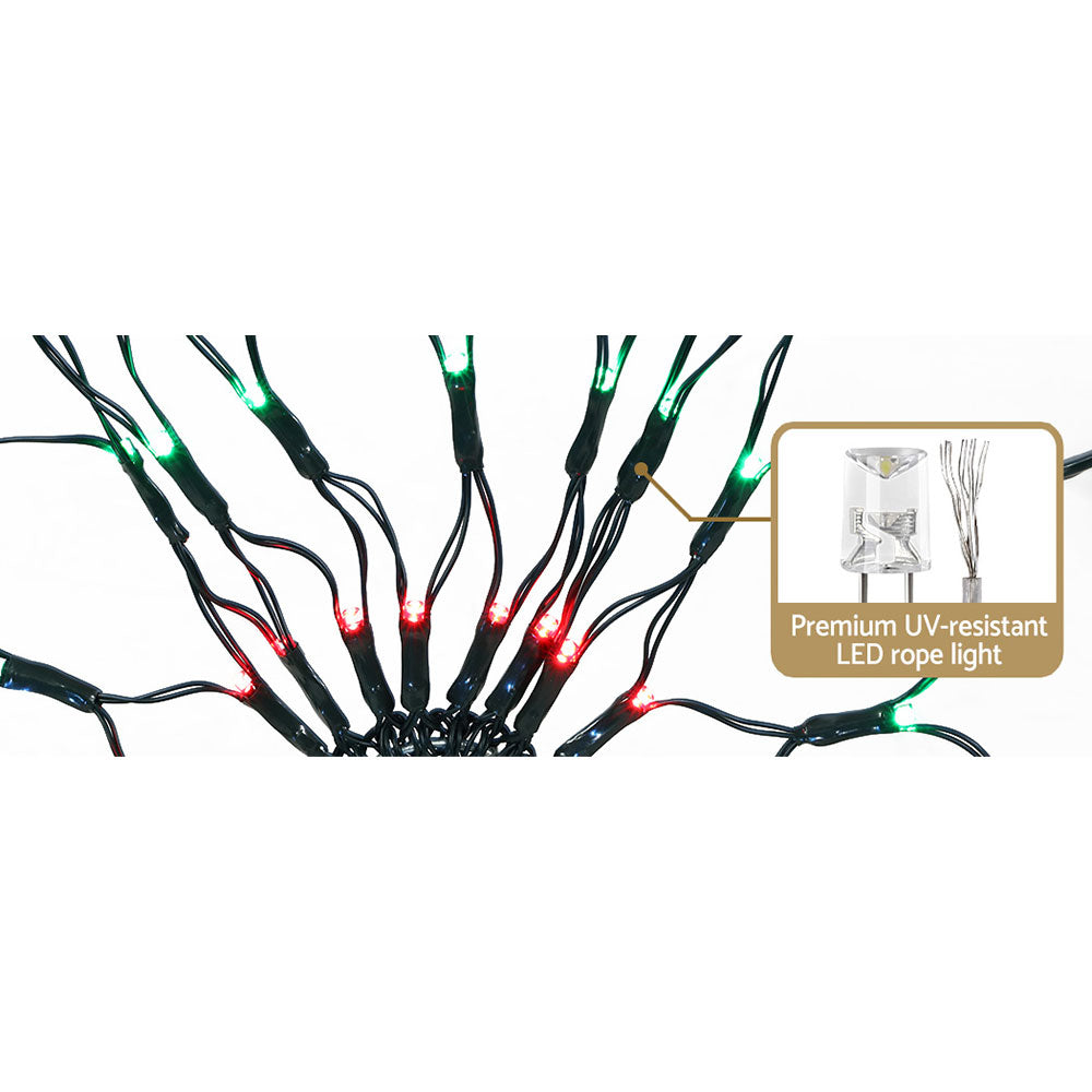 Jingle Jollys Christmas Lights Motif LED Star Net Waterproof Outdoor Colourful Occasions > Lights