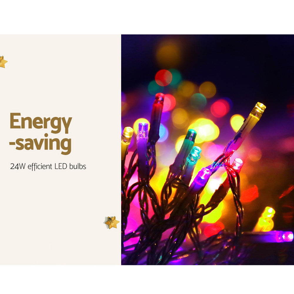 Jingle Jollys 100M Christmas String Lights 500LED Multi Colour Occasions > Lights