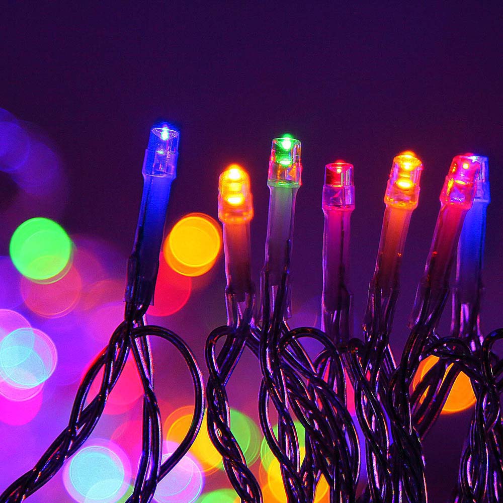 Jingle Jollys 100M Christmas String Lights 500LED Multi Colour Occasions > Lights