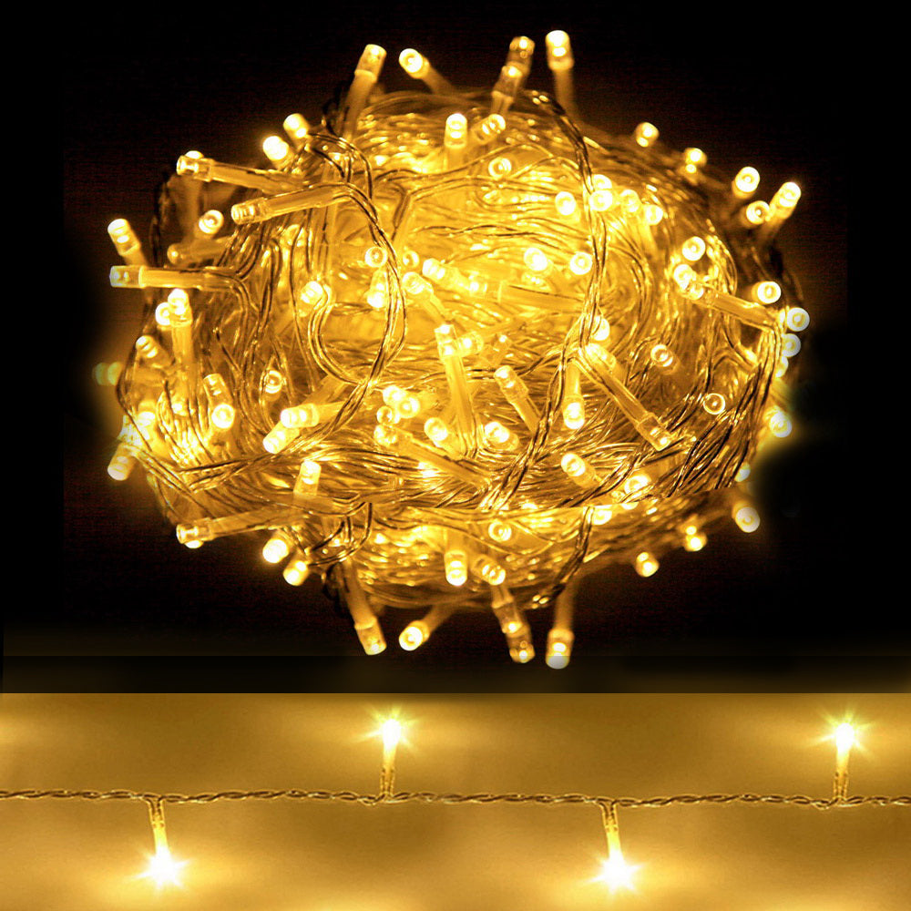 Jingle Jollys 100M 500 LED Christmas String Lights Warm White Occasions > Lights
