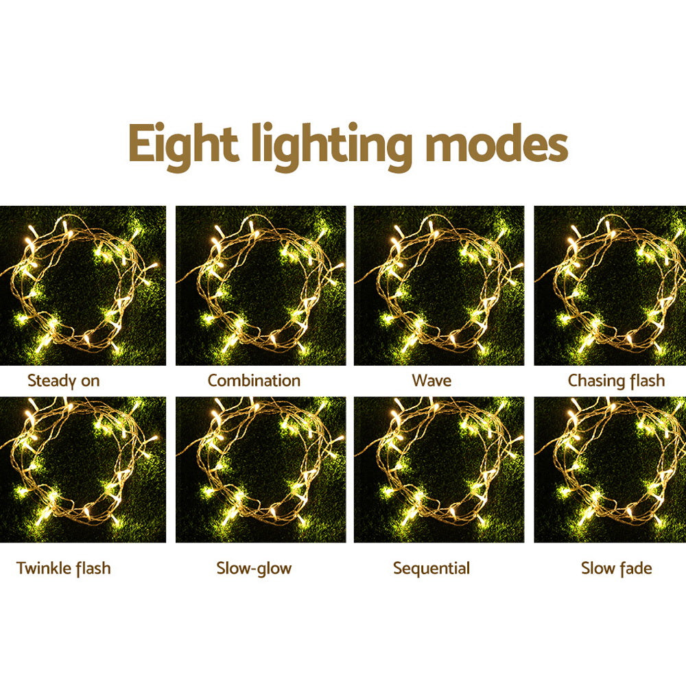 Jingle Jollys 100M 500 LED Christmas String Lights Warm White Occasions > Lights