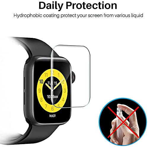 T Tersely [3 Pack] Screen Protector for Apple Watch Series 9 8 7-41 MM,Premium TPU Soft Full Coverage Film for iWatch S9/S8/S7 41mm