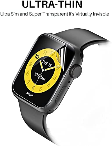 T Tersely [3 Pack] Screen Protector for Apple Watch Series 9 8 7-41 MM,Premium TPU Soft Full Coverage Film for iWatch S9/S8/S7 41mm