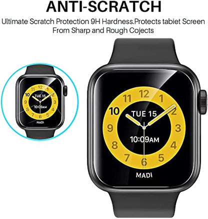 T Tersely [3 Pack] Screen Protector for Apple Watch Series 9 8 7-41 MM,Premium TPU Soft Full Coverage Film for iWatch S9/S8/S7 41mm