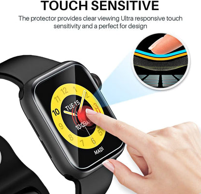 T Tersely [3 Pack] Screen Protector for Apple Watch Series 9 8 7-41 MM,Premium TPU Soft Full Coverage Film for iWatch S9/S8/S7 41mm