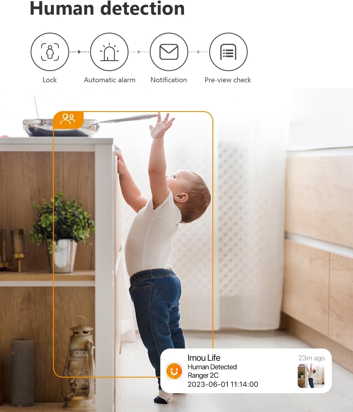 Imou WiFi Indoor Security Camera Baby Monitor, Pet Camera Dog Camera, 360° Home Security IP Camera 1080P, Human Detection AI, Smart Tracking, Siren, 10M Smart Night Vision, 2-Way Audio