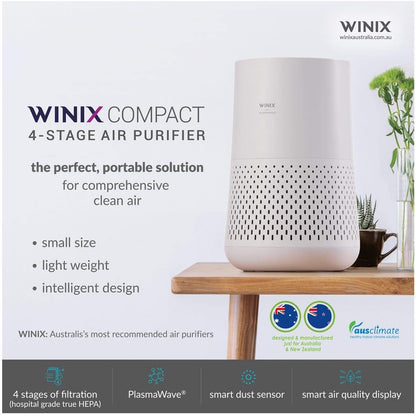 Winix Australia Compact 4-Stage Hospital Grade True HEPA Air Purifier - Model AUS-0850AAPU