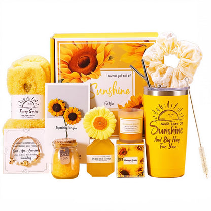 Gifts for Women Hamper - Gift Basket to Pamper, Ideal for Mothers Day, Valentines Day Gift Box Pack, 20oz Tumbler & Socks Care Set for New Years, Birthday, Girlfriend, Mom, Coworker, Wife