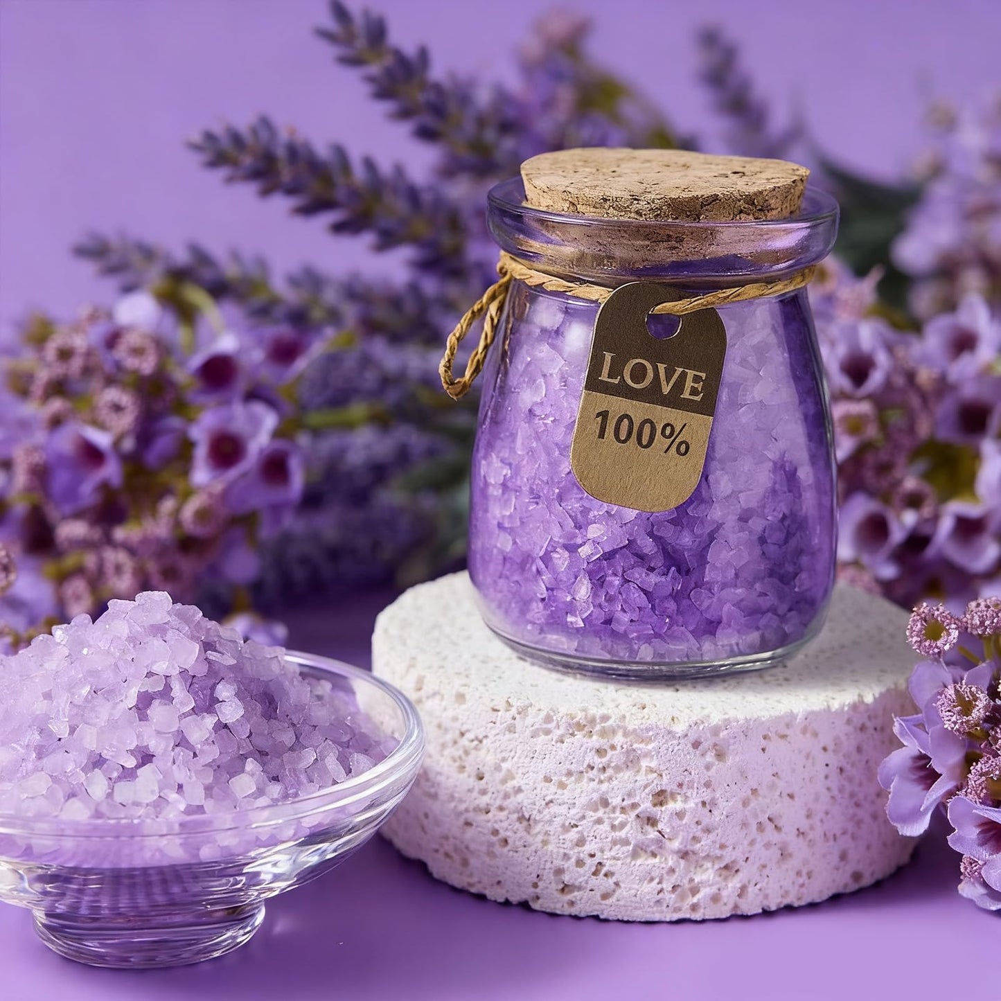 Gifts for Women Relaxing Lavender Spa Care Set - Gift Hamper Box Pack, Perfect for Birthday, New Years, Valentine's Day, Mother's Day, Wife, Girlfriend, Sister, Best Friend & Colleague