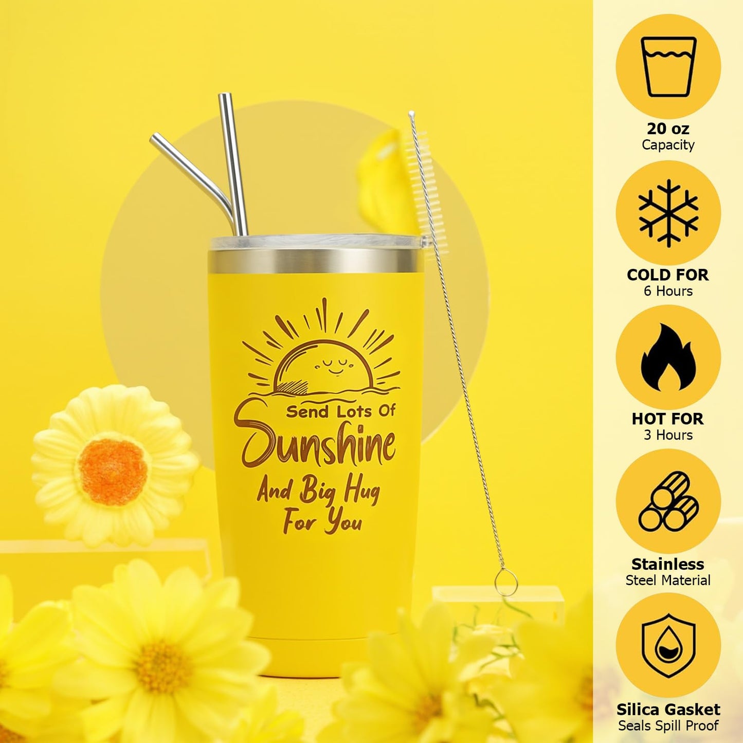 Gifts for Women Hamper - Gift Basket to Pamper, Ideal for Mothers Day, Valentines Day Gift Box Pack, 20oz Tumbler & Socks Care Set for New Years, Birthday, Girlfriend, Mom, Coworker, Wife