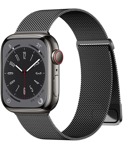 Witzon Stainless Steel Bands for Apple Watch Band 38m 40mm 41mm 42mm 44mm 45mm 49mm for Women Men, Magnetic Milanese Mesh Metal Bands for Apple Watch SE Ultra Ultra 2 iWatch Series 9 8 7 6 5 4 3 2 1
