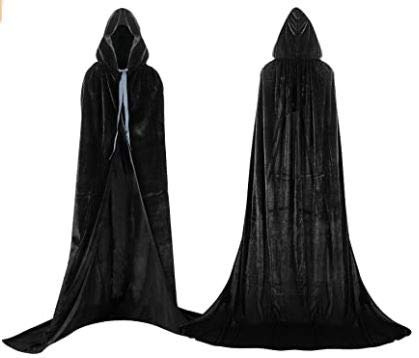 Full Length Hooded Cloak Costume Ideal for Halloween