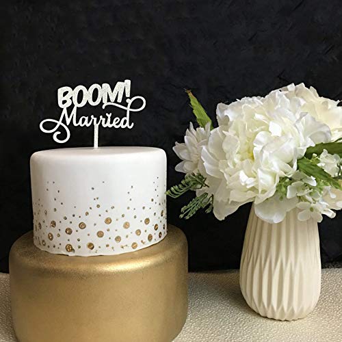 BOOM! Married Wedding Cake Topper