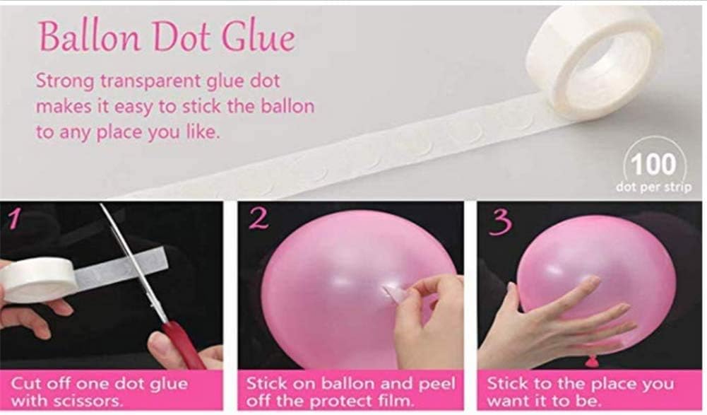 Balloon dot glue