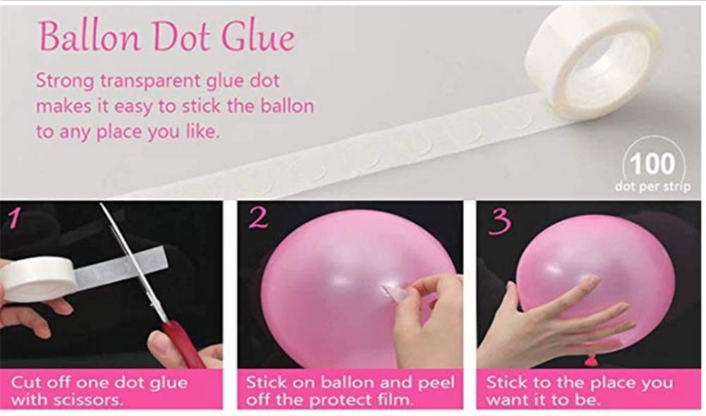 How to use balloon glue dots