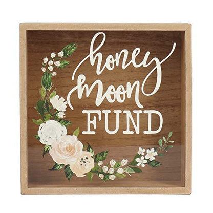 Honey Moon Fund Rustic Wood Gift Box