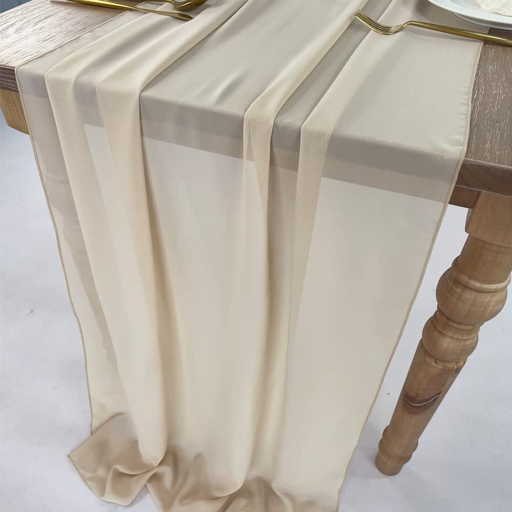 Chiffon Table Runner 10ft Cheer Romantic Wedding Runner