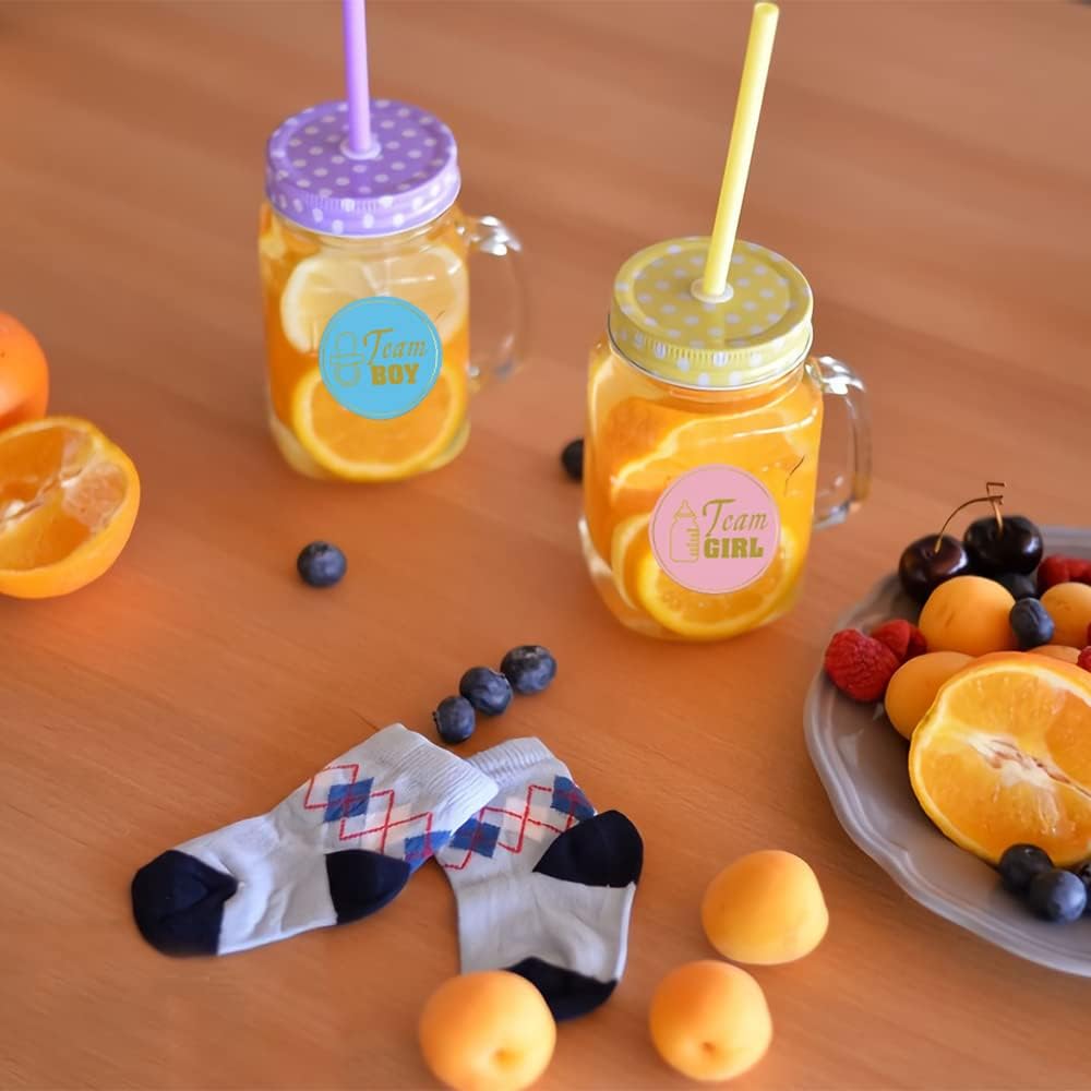 Boy/Girl stickers for cups baby shower