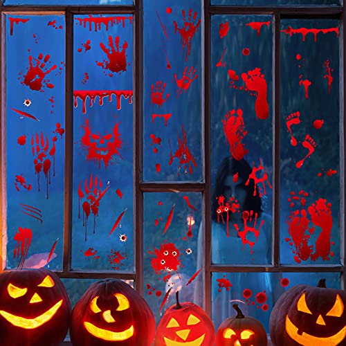 Halloween bloody window stickers