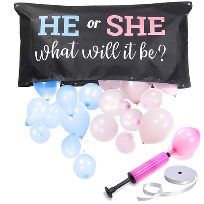 Balloon drop bag hand pump included
