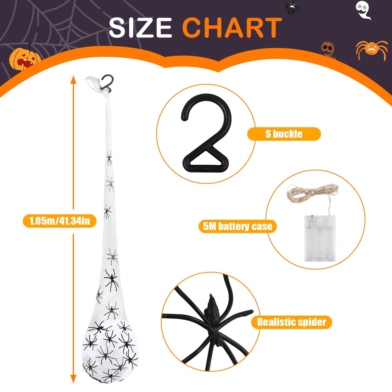 Contents and size chart