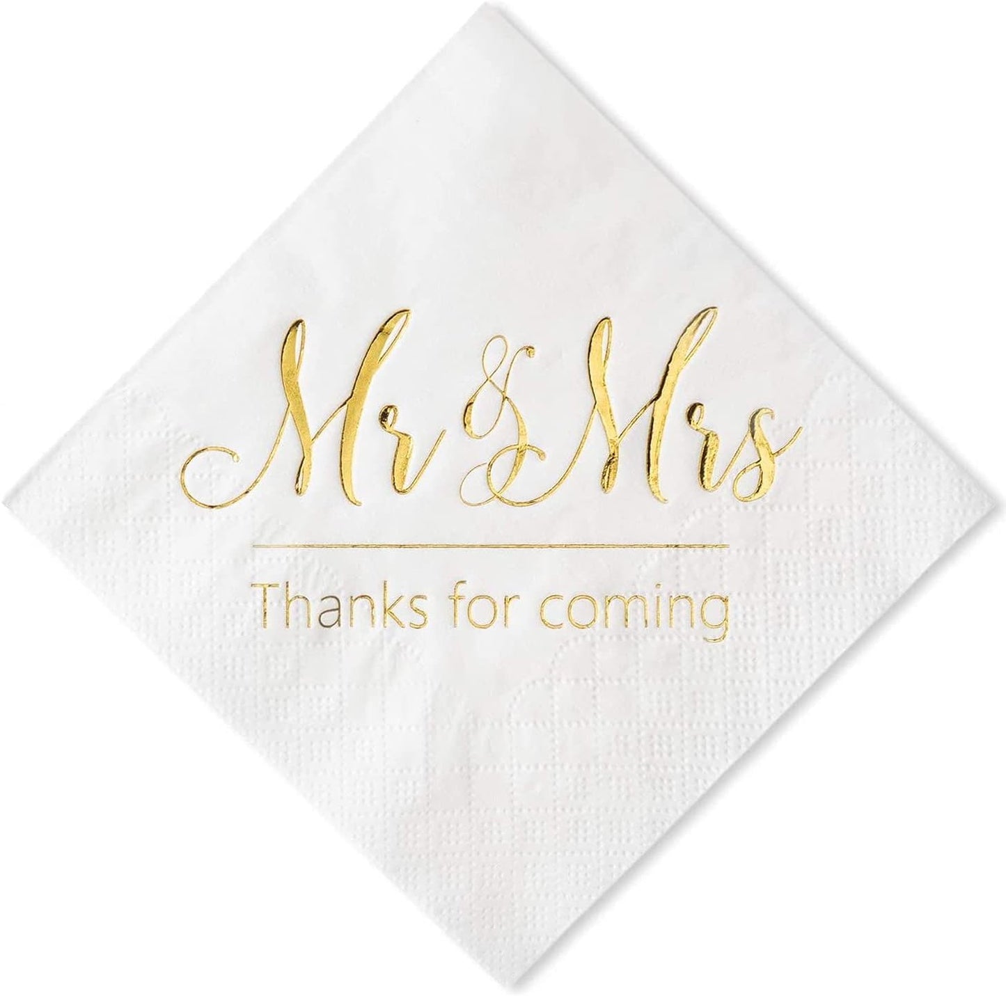 Square Mr & Mrs Napkins