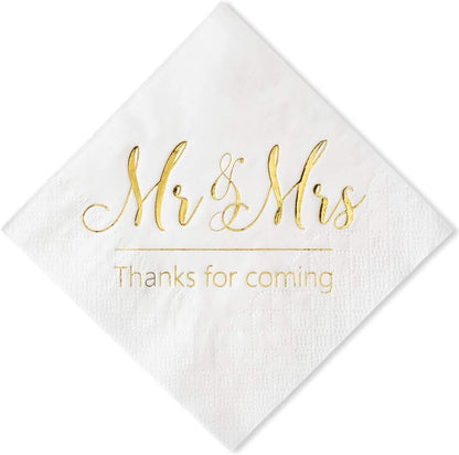 Square Mr & Mrs Napkins