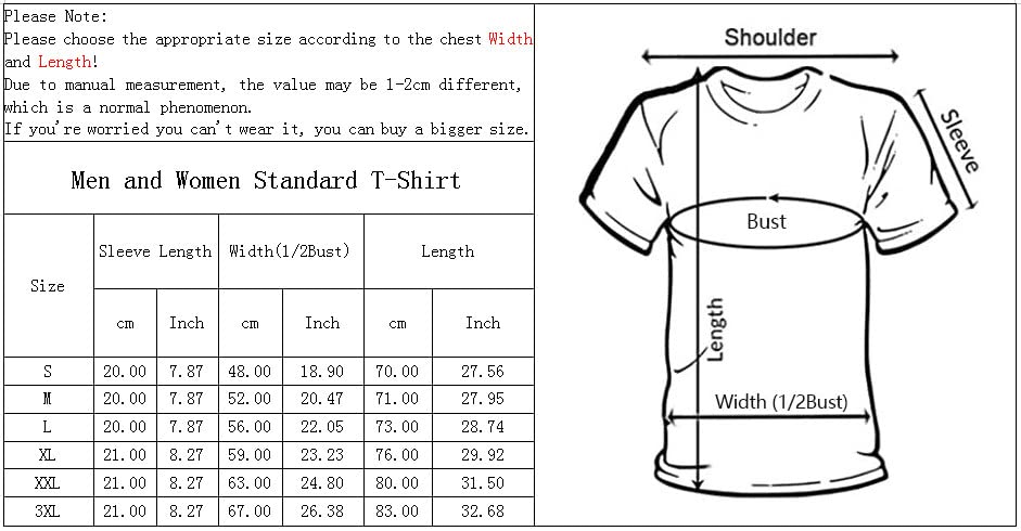 Gender Reveal Keeper of The Gender T Shirt size chart