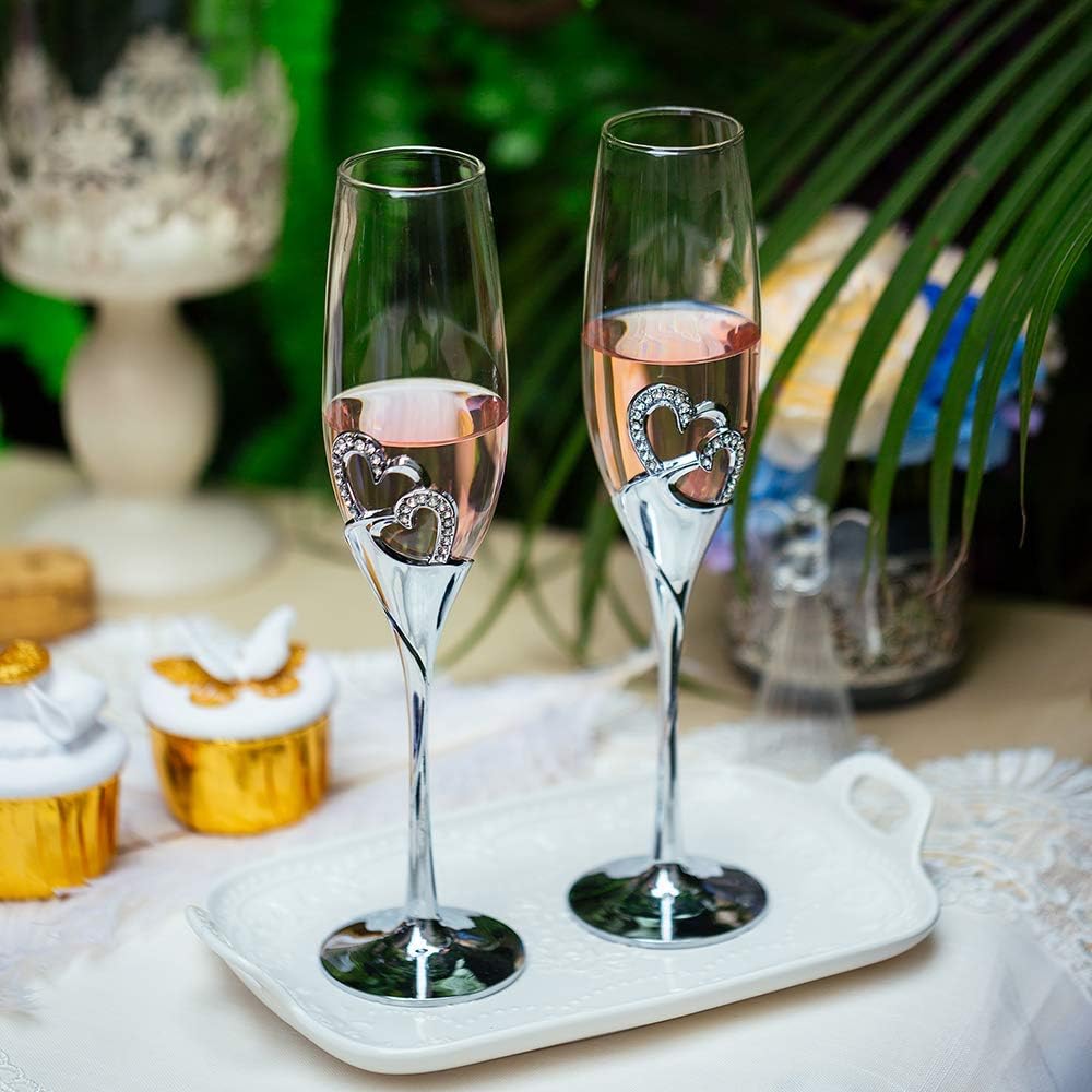 Celebration champagne glasses