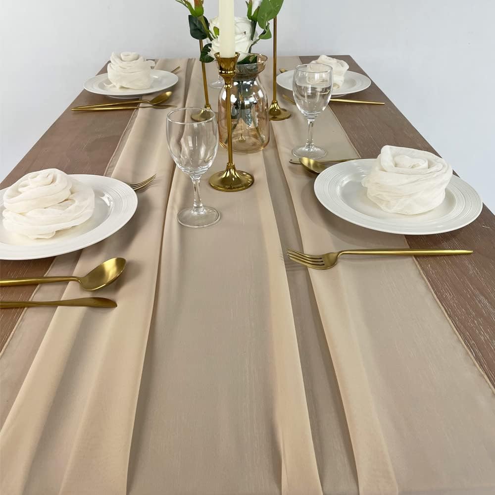Chiffon Table Runner 10ft Cheer Romantic Wedding Runner 