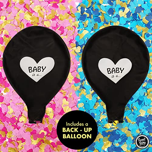 Gender Reveal Balloon includes back up balloon