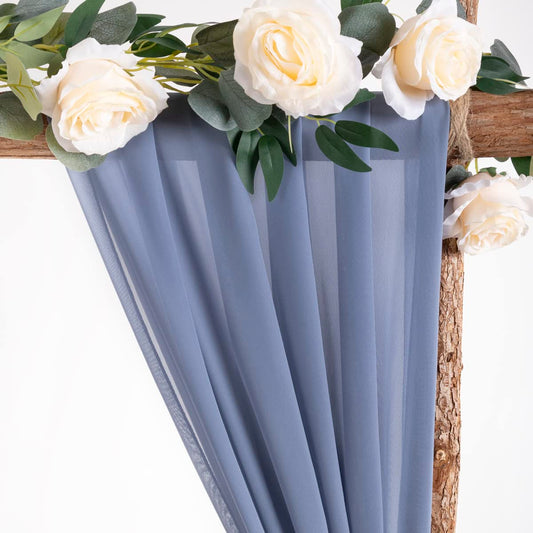 Chiffon fabric backdrop curtains