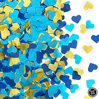 Blue confetti