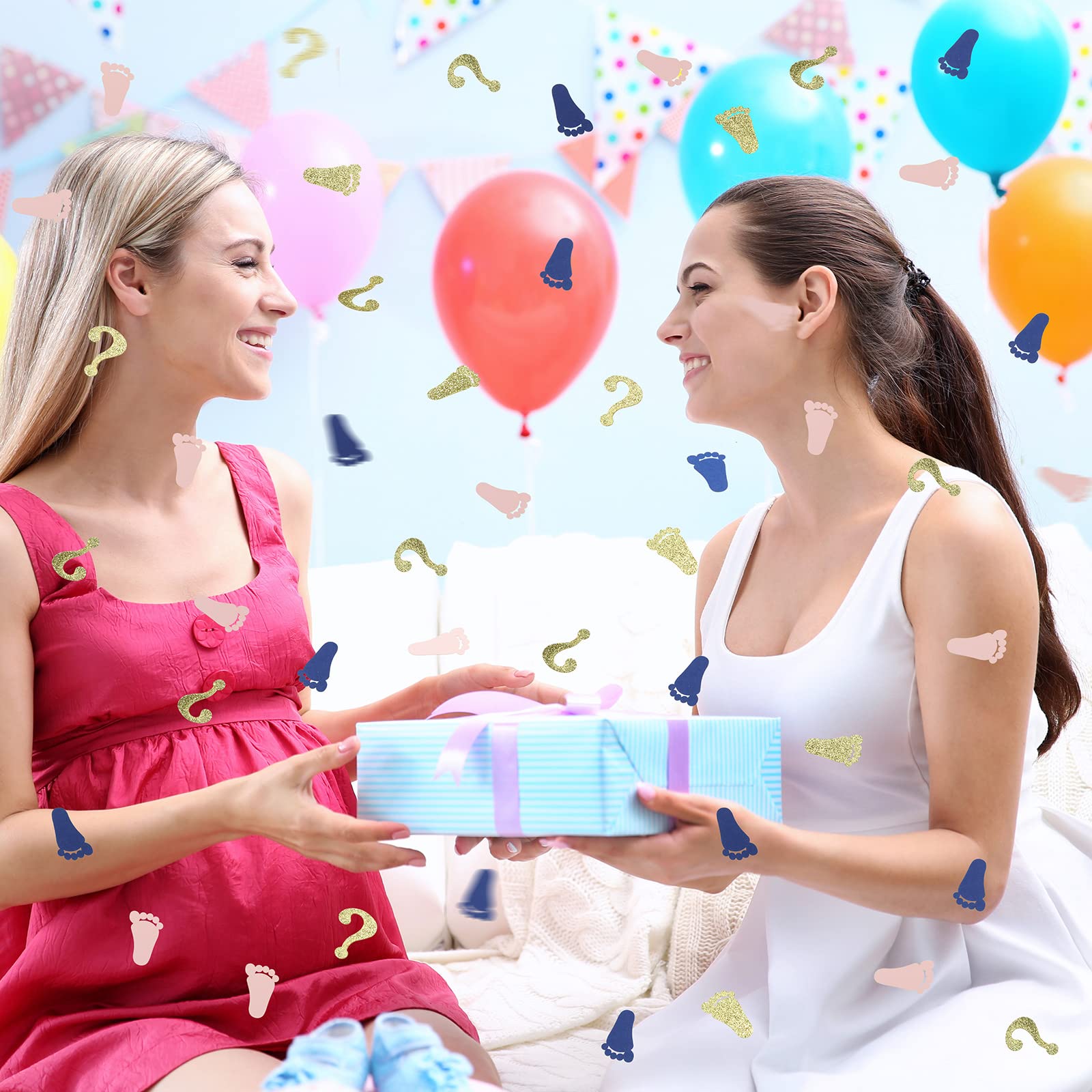 Baby shower confetti decoration