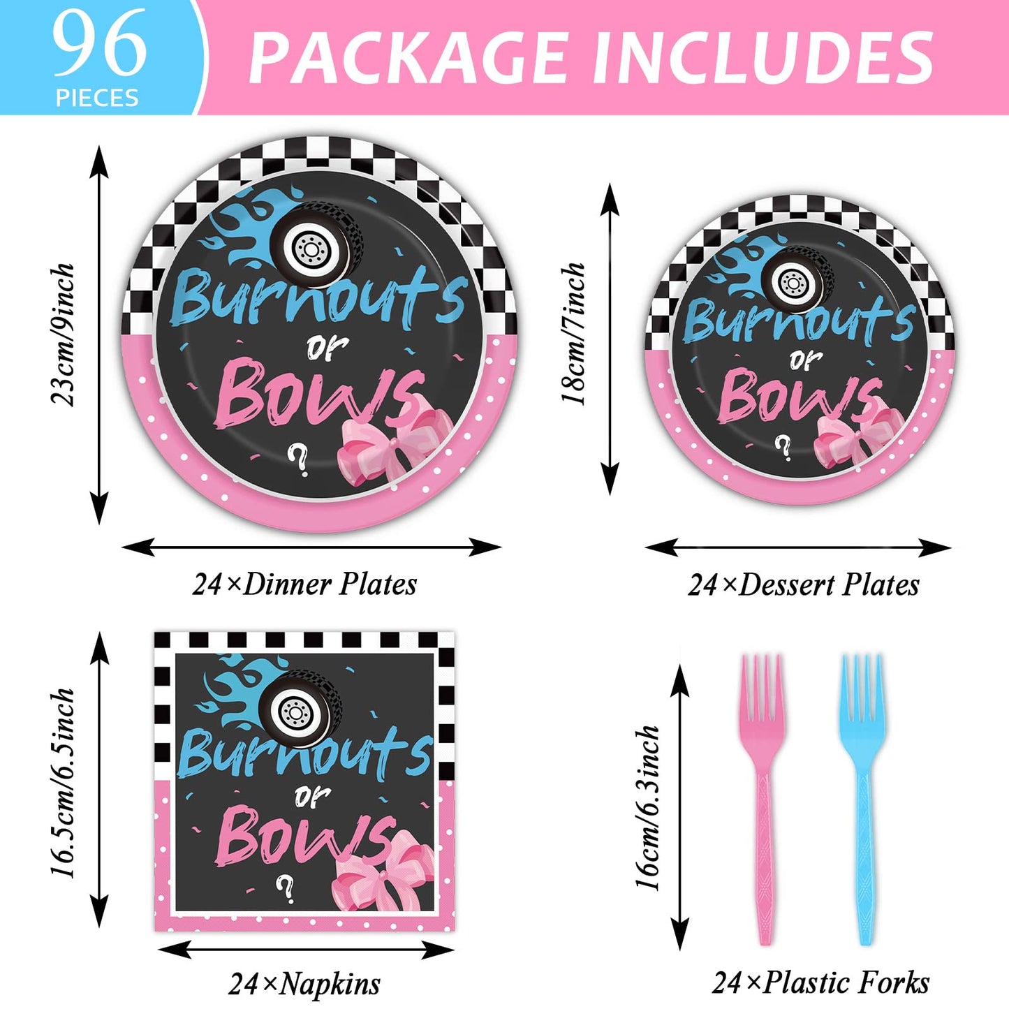 96 piece package contents