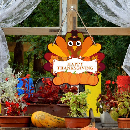 window hanging thanksgiving decoration