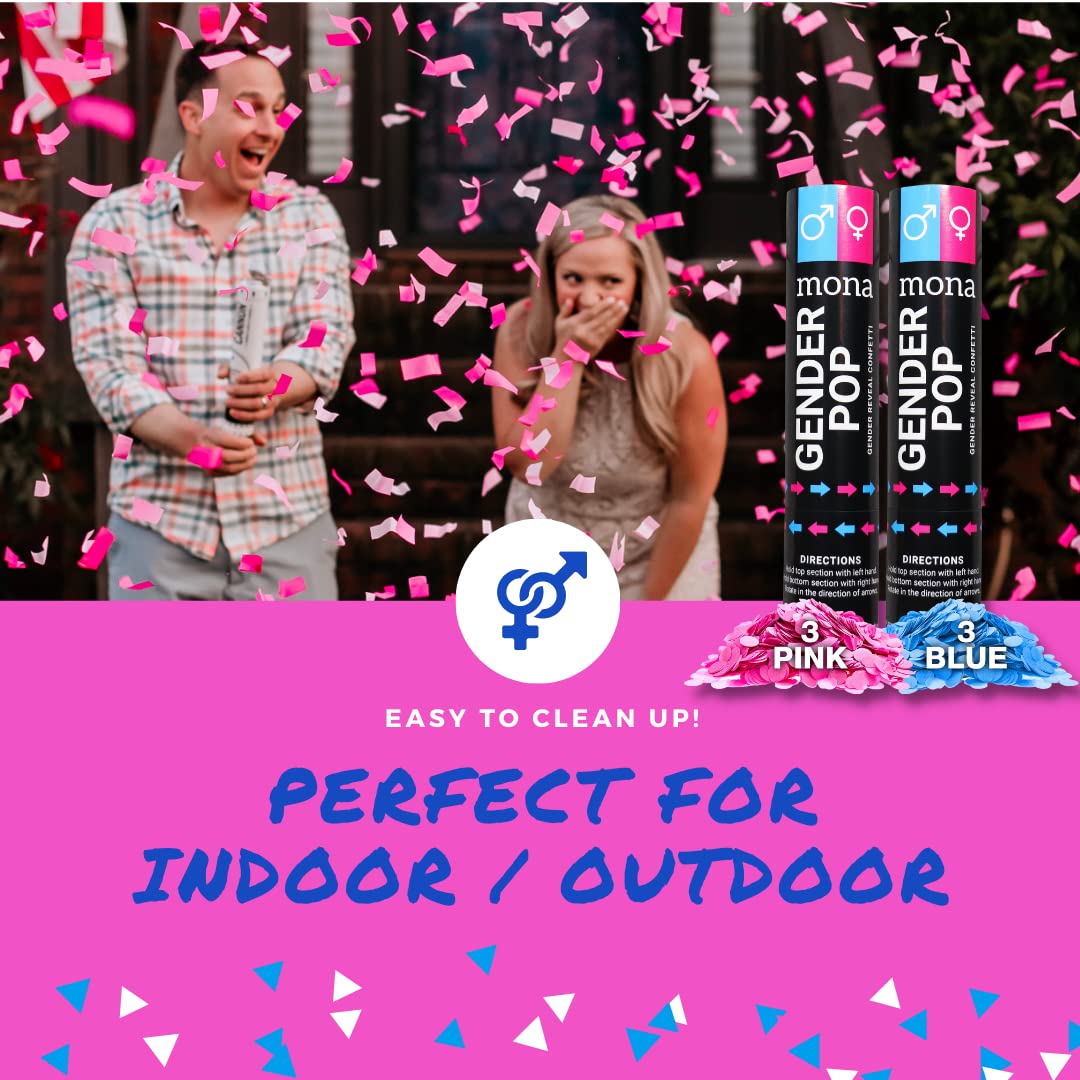 Confetti poppers for indoor/outdoor use
