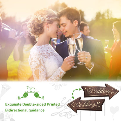 Double sided directional wedding arrows