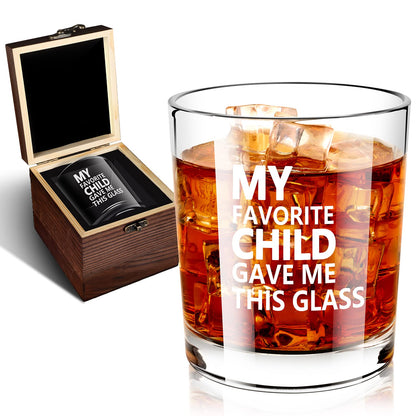 My Favorite Child Gave Me This Glass, 12oz Whiskey Glass 