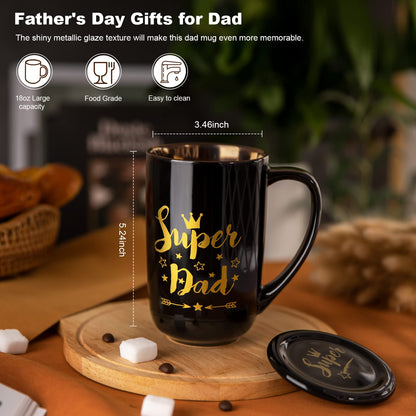 Super Dad mug dimensions